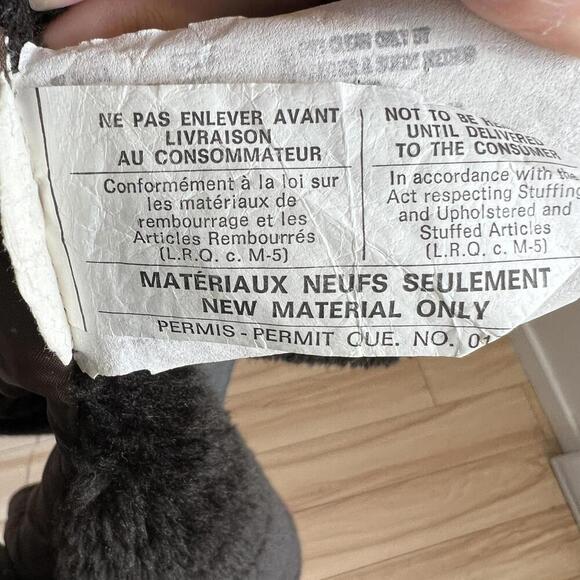 Vintage Fennelli Women's Size L XL Black Leather Faux Fur Trim Overcoat Jacket - Picture 10 of 15